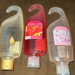 Avon Skin So Soft Signature Silk, Strawberry & Guava, Cherry Blossom
